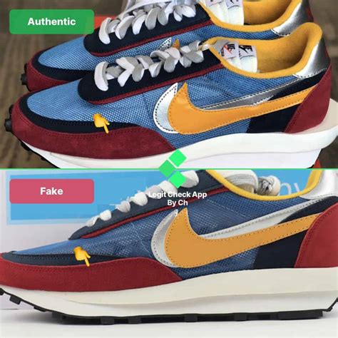 fake vs real nike sacai|How To Spot Fake Nike Sacai Waffle .